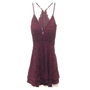 Maroon dress